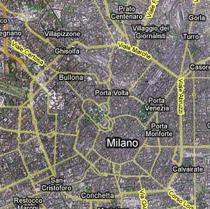 Milano - cartina