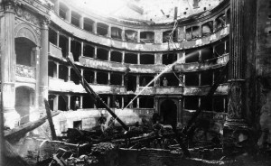 Il Teatro alla Scala dopo i bombardamenti del 1943